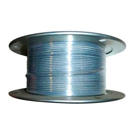 Advantage Sales & Supply Advantage 250' 3/8" Dia. VC 7/16" Dia. 7x19 Vinyl Coated Galvanized Aircraft Cable VCGAC375-437R250